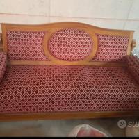 Divano vintage in velluto ottomana