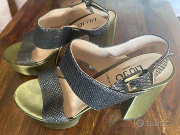 LIU JO scarpe platform/zeppa verde mis.39