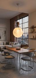 Lampada a sospensione di design vintage