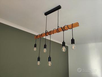 Lampadario stile industriale