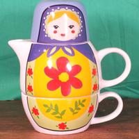 teiera matrioska Brandani Idea tisane e tea infusi