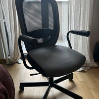Sedia da Ufficio Ikea, con Ruote e Braccioli