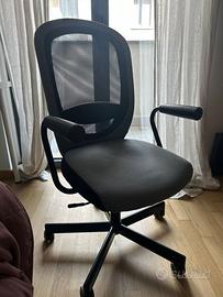 Sedia da Ufficio Ikea, con Ruote e Braccioli