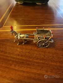 Miniatura in argento anni '60: Carretto Siciliano