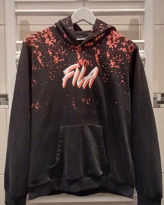 Felpa FILA nera/arancione