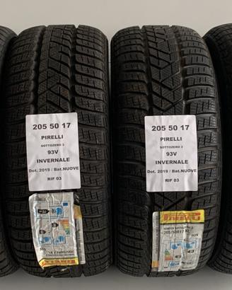 4 GOMME 205 50 17 PIRELLI RIF3