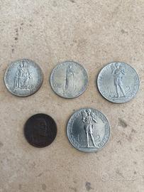 5 Monete Vaticano 1930-1932 + Pio XI