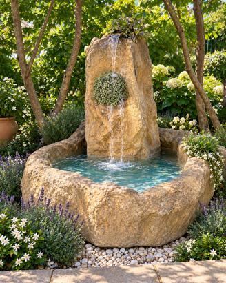 Fontana con monolite
