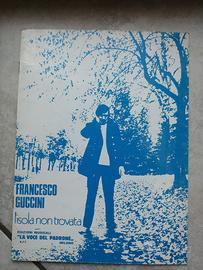 Francesco Guccini 2 spartiti musicali anno 1972