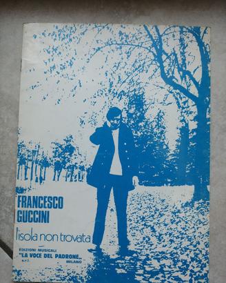 Francesco Guccini 2 spartiti musicali anno 1972