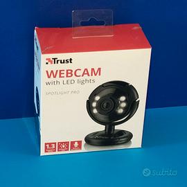 Web cam con led light trust