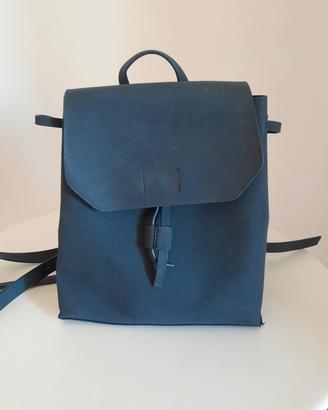 Zaino in similpelle da donna, colore blu