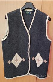 Gilet tirolese vintage in Lana Cotta stileTrachten
