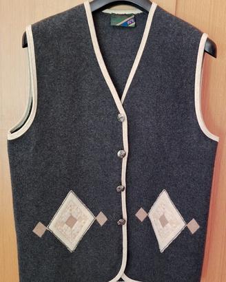 Gilet tirolese vintage in Lana Cotta stileTrachten