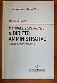 Fratini Manuale Diritto Amministrativo 2019-2020