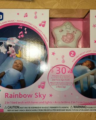 Chicco Rainbow Sky Arco Lettino Neonato 2in1 