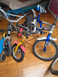 Stock 3 biciclette bambino