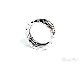 Anello Bulgari 3 fasce oro bianco