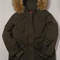 piumino verde idrorepellente