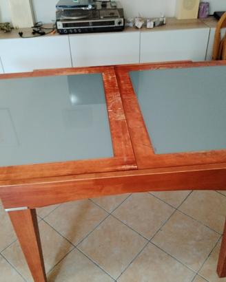 tavolo allungabile in cristallo