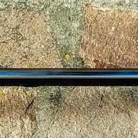 Raffinata Asta tende argento Satinato con 18anelli