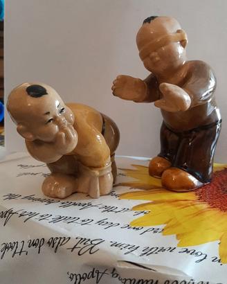 Coppia di ceramiche Shiwan vintage