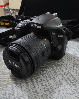 Nikon D3400 + 18-55 AF-P + 70-300 VR + borsa