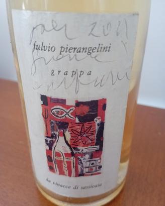 la prima grappa di Sassicaia 