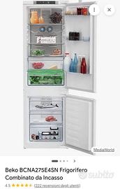frigorifero ad incasso beko combinato 