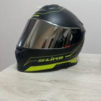 Casco modulare colore nero/fluo