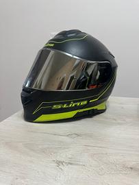 Casco modulare colore nero/fluo