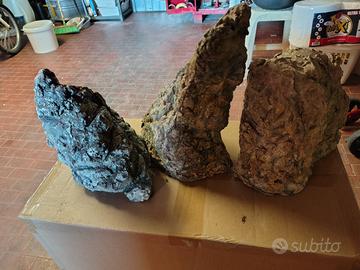 rocciata allestimento acquario in resina