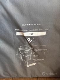 Tavolino con mobile da campeggio