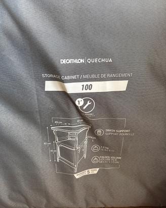 Tavolino con mobile da campeggio