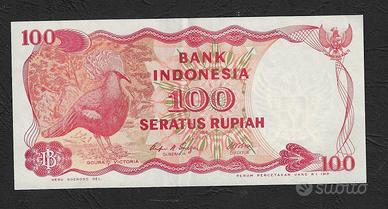 Indonesia - banconota circolata da 100 Rupie P-122