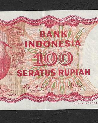 Indonesia - banconota circolata da 100 Rupie P-122