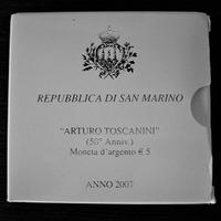 San Marino-Moneta argento 5 euro-A.Toscanini-2007