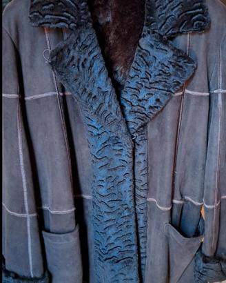 cappotto montone vera pelle 