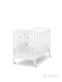 Lettino Culla Erbesi Milky Bianco Grigio+Materasso