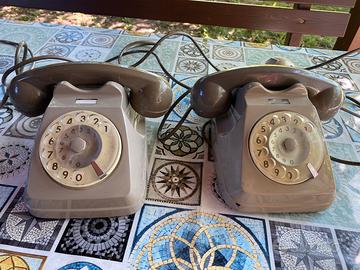 Coppia Telefono a disco vintage