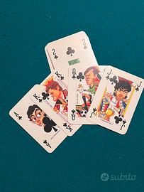 carte da gioco pubblicitarie, calciatori