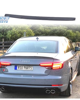 SPOILER AUDI A4 B9 SEDAN 15-19 LOOK RS4 NERO OPACO