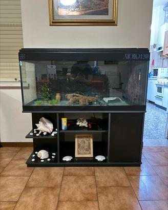 Acquario da 400 litri completo di mobile