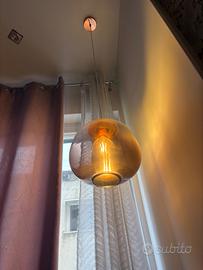 2 Lampadari sospesi oro rosa