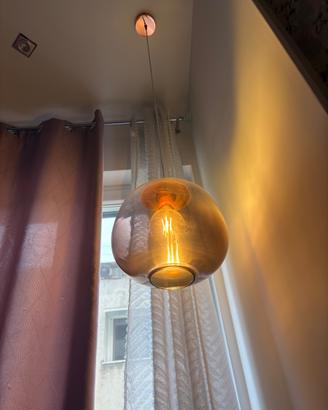 2 Lampadari sospesi oro rosa