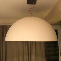 Lampadario MEZZA LUNA FILO ROSSO