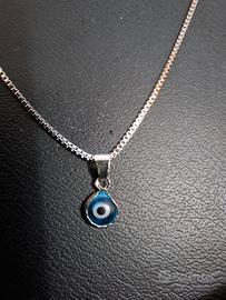 collana con ciondolo evil eye