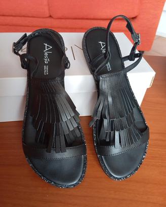 Sandali donna neri Alesya n.39 nuovi