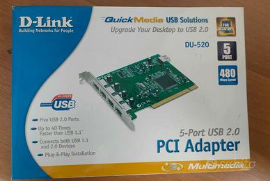 scheda PCI Adapter 5 porte USB 2.0 d-link