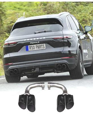 TERMINALI SCARICO PORSCHE CAYENNE 17- LOOK S NERO